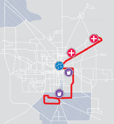 Gulf Route Mini Map